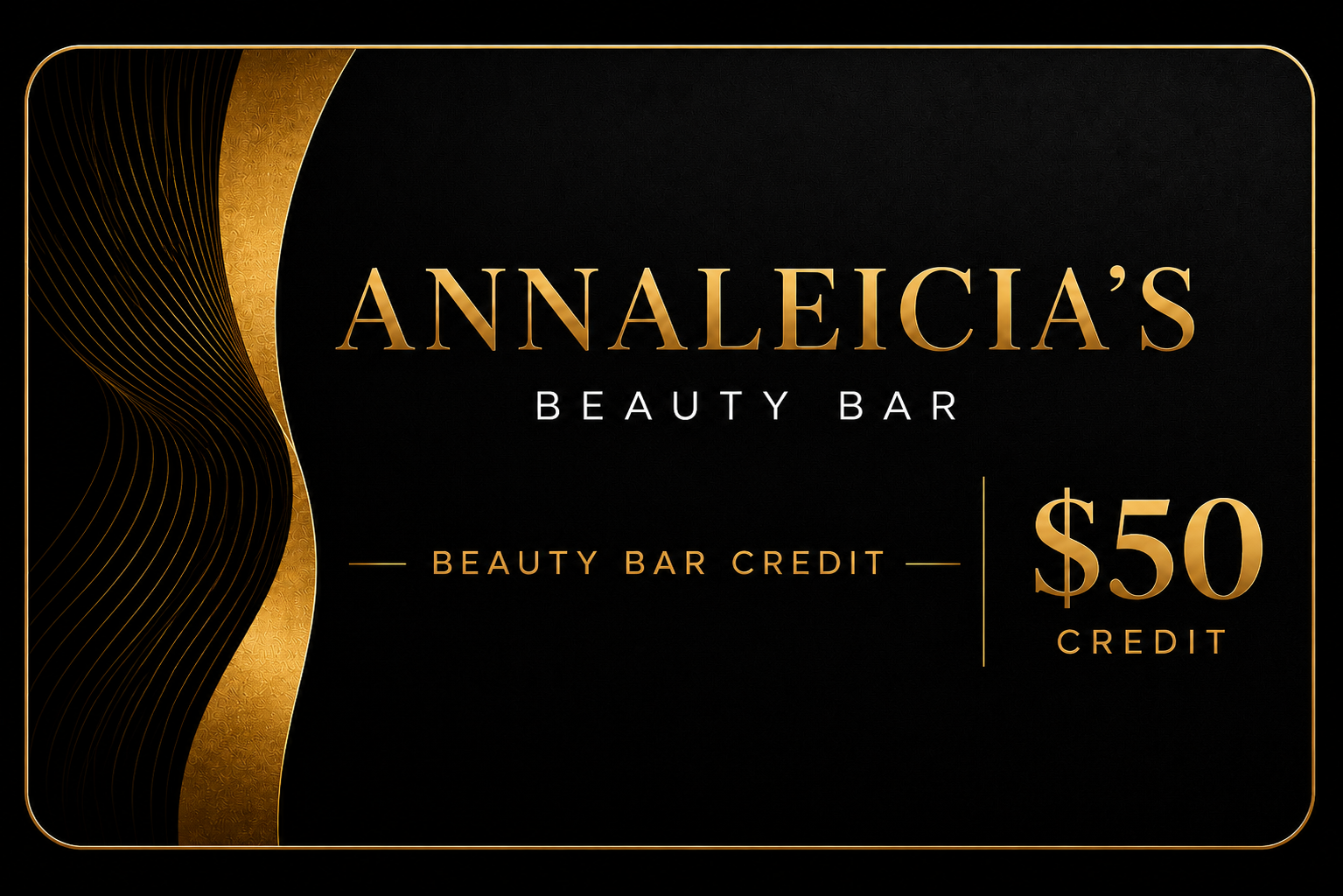 Annaleicia's Beauty Bar — $50 Beauty Bar Credit